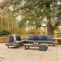 Easton Large Outdoor Corner Set With Sun Recliner