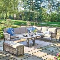 Norfolk Collection Norfolk Leisure Langham Large Comfort Corner Mix Wicker Aluminium With 150X90Cm