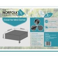 Norfolk Collection Norfolk Leisure Mini Corner Cover L235Cm X W230Cm X H80Cm, Grey