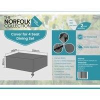 Norfolk Collection Norfolk Leisure 4 Seater Dining Cover L180Cm X W180Cm X H85Cm
