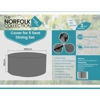 Norfolk Collection Norfolk Leisure Delux 6 Seat Dining Cover D260Cm X H90Cm