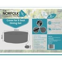 Norfolk Collection Norfolk Leisure Delux 8 Seat Dining Cover L330Cm X W260Cm X H90Cm