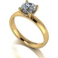 Moissanite Lady Lynsey 9Ct Gold 1.00Ct Total Moissanite Trilogy Ring