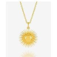 Rachel Jackson Personalised Art Deco Sun Necklace