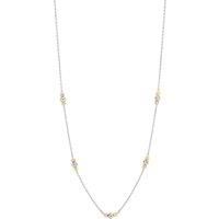 Spero London Women's Dorissa Three Bead Sterling Silver Necklace