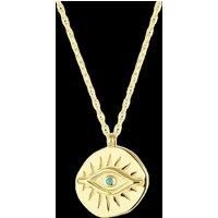 Eye Coin Sterling Silver Evil Eye Necklace