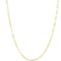Spero London Women's Sterling Silver Large Rectangular Chain Necklace in Gold