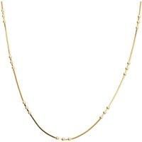 Three Bead Sterling Silver Chain Satellite Necklace