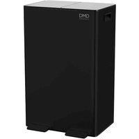 DMD | 60L Dual Stainless Steel Rubbish Bin, 2 x 30L Removable Recycling Bins | 3L Compost Bin Included, Soft Closure, Easy Clean, Metal Pedals, Fingerprint Proof (Matt Black)