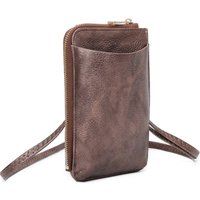 Fontanella Fashion Women's Enkel Minimalist PU Leather Crossbody Phone Purse in Copper