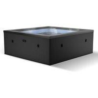 Garda | 4/6-Person Eco Foam Hot Tub | Built-In Integrated Heater | Charcoal Blac