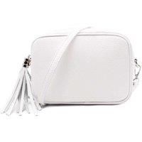 Tassel Charm Genuine Italian Leather Small Camera Crossbody Bag