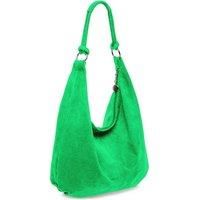 Large Slouch Italian Suede Suede Hobo Tote Shoulder Bag