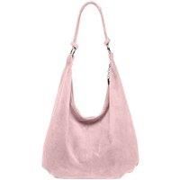 Large Slouch Italian Suede Suede Hobo Tote Shoulder Bag