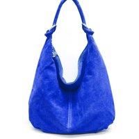 Large Slouch Italian Suede Suede Hobo Tote Shoulder Bag