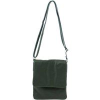 Kitise Women's Small Italian Genuine Leather Crossbody Handbag Stylishy Phone Bag in Dark Green