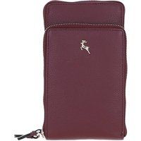 Ashwood Leather Women's 'Incanto Cuoio' Crossbody Phone Bag in Wine