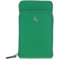 Ashwood Leather Women's 'Incanto Cuoio' Crossbody Phone Bag in Green