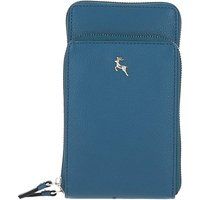 Ashwood Leather Women's 'Incanto Cuoio' Crossbody Phone Bag in Teal