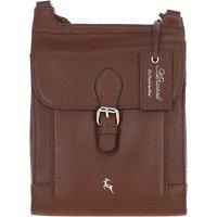 'Eclisse Cuoio' Real Leather Crossbody Bag