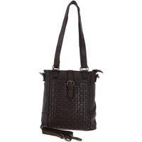 'Perfezione' Vintage Woven Leather Shoulder Bag
