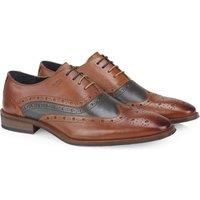 Roscommon Leather Two Tone Brogue Shoe