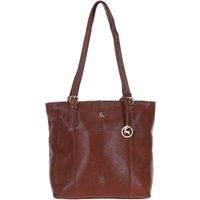 'Evie' Classic Real Leather Tote Bag