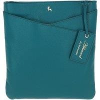 'Curvo' Real Leather Crossbody Bag