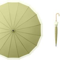 PEACH ACCESSORIES Women's Two Tones Pastel Colour Umbrella in Dark Olive