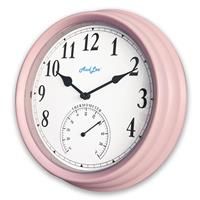 AudLee (NEW) Pololio Indoor Wall Clock with Thermometer. Battery 25cm