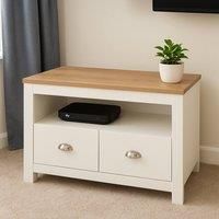 TV Stand with Storage Drawers Cabinet Wooden Top Media Console Living Room