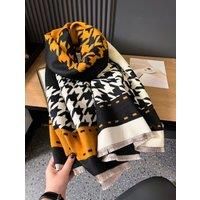 Houndstooth Wrap Scarf Shawl