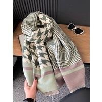 Houndstooth Wrap Scarf Shawl