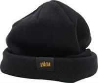 Vaga Fine Rib Running Beanie Black Run Hat Mens Womens