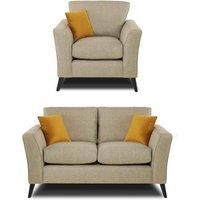 Modern Home Loscoe 2 1 Seater Set Oatmeal