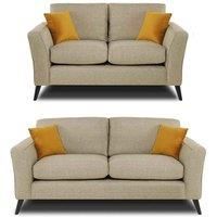 Modern Home Loscoe 3 2 Seater Set Oatmeal