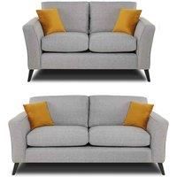 Modern Home Loscoe 3 2 Seater Set Silver