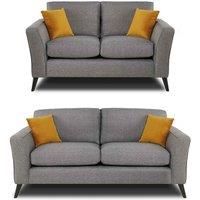 Modern Home Loscoe 3 2 Seater Set Charcoal
