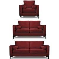 Modern Home Ezra 3 2 armchair Set Oxblood