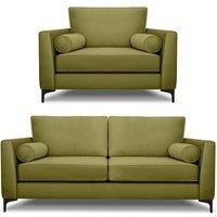 Modern Home Ezra 3 Seater Lovechair Set Khaki
