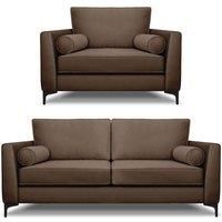 Modern Home Ezra 3 Seater Lovechair Set Mole