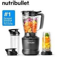 nutribullet SmartSense Blender Combo - 1500W Base with 1.6L Jug & 2 Personal Cups with Lids - Satin Black Finish - 5 Pre-Programmed Smart Auto Cycles - Blend Fruit, Ice & Nuts - For Smoothies & Juices
