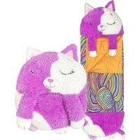 Happy Nappers - Purple White Cat