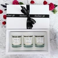 Atelier 38 Set of 3 Floral Candle Gift Set