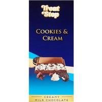 Treat Stop Cookies & Cream Creamy Milk Chocolate 80g