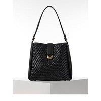 Luella Grey Women's 'Flora' Weave Hobo Bag in Black