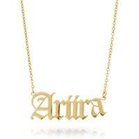 Ayla Custom Name Necklace in Gold