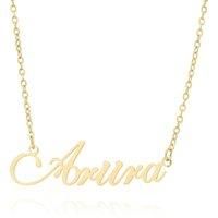 Soraya Personalised Script Gold Name Necklace