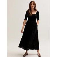 Lily & Lionel Sydney Short Sleeve Midi Dress - Black