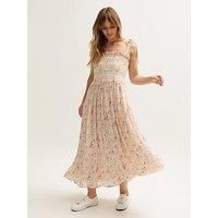 Lily & Lionel Annie Smocked Wishing Well Print Midi Dress - Multi